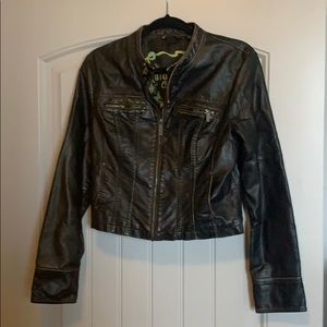 Juniors feaux leather jacket